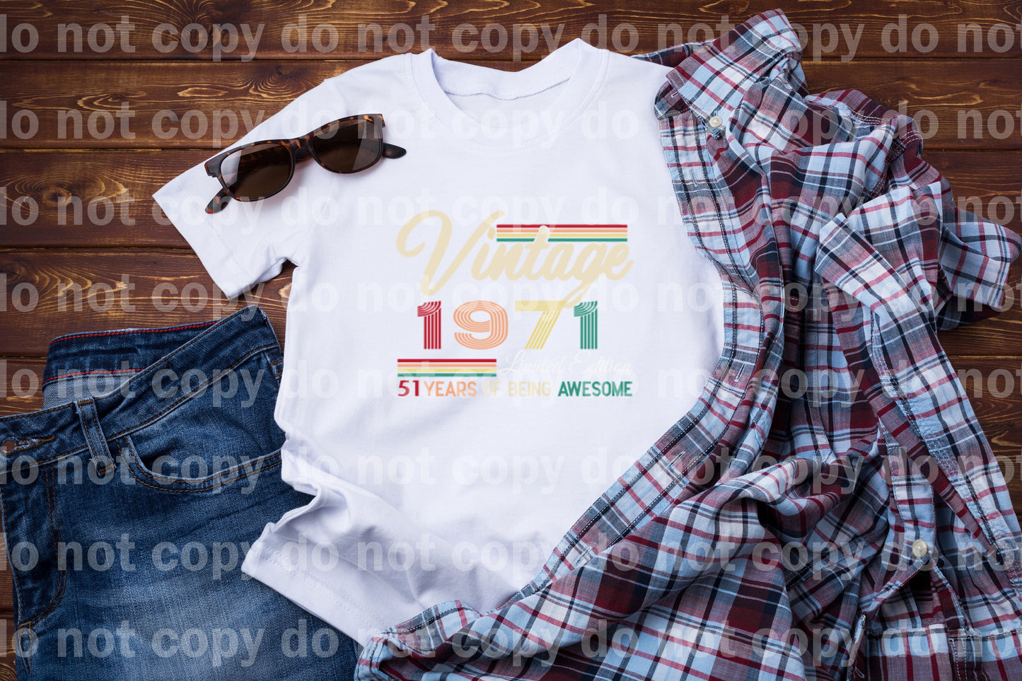 Vintage 1971 51 Years Of Being Awesome Dream Print or Sublimation Print