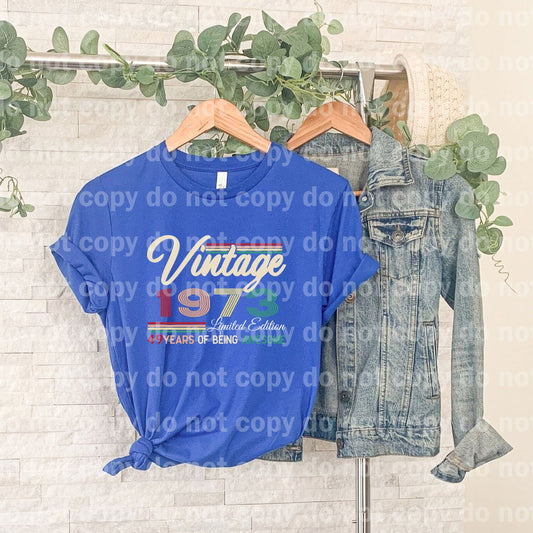 Vintage 1973 49 Years Of Being Awesome Dream Print or Sublimation Print