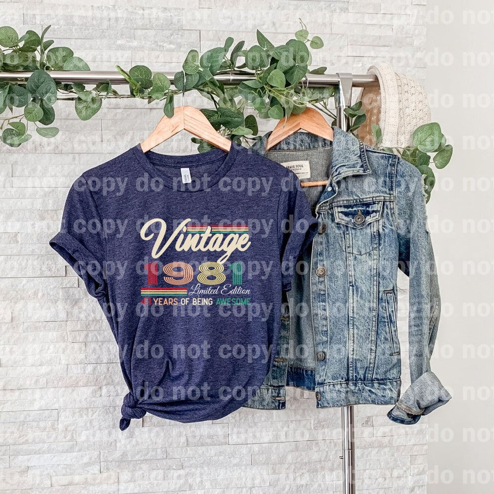 Vintage 1981 41 Years Of Being Awesome Dream Print or Sublimation Print