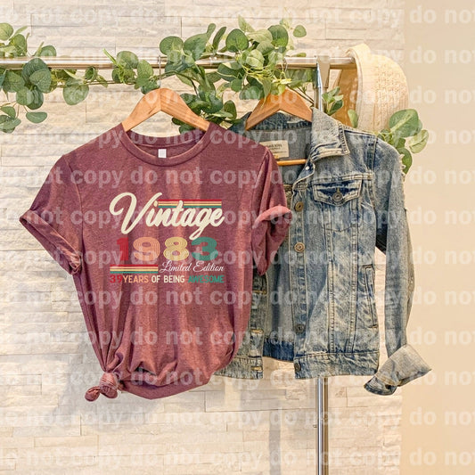 Vintage 1983 39 Years Of Being Awesome Dream Print or Sublimation Print