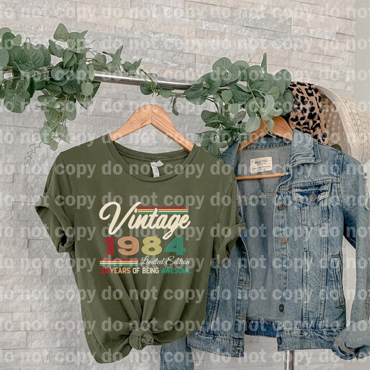 Vintage 1984 38 Years Of Being Awesome Dream Print or Sublimation Print
