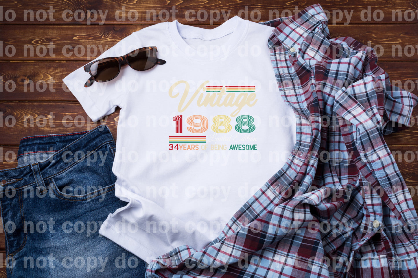 Vintage 1988 34 Years Of Being Awesome Dream Print or Sublimation Print