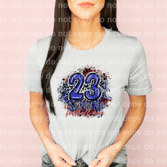 23 Senior Football Mom Purple Black/Red Silver Blue Dream Print or Sublimation Print