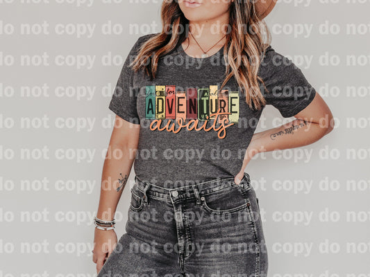 Adventure Awaits Word Art Dream Print or Sublimation Print
