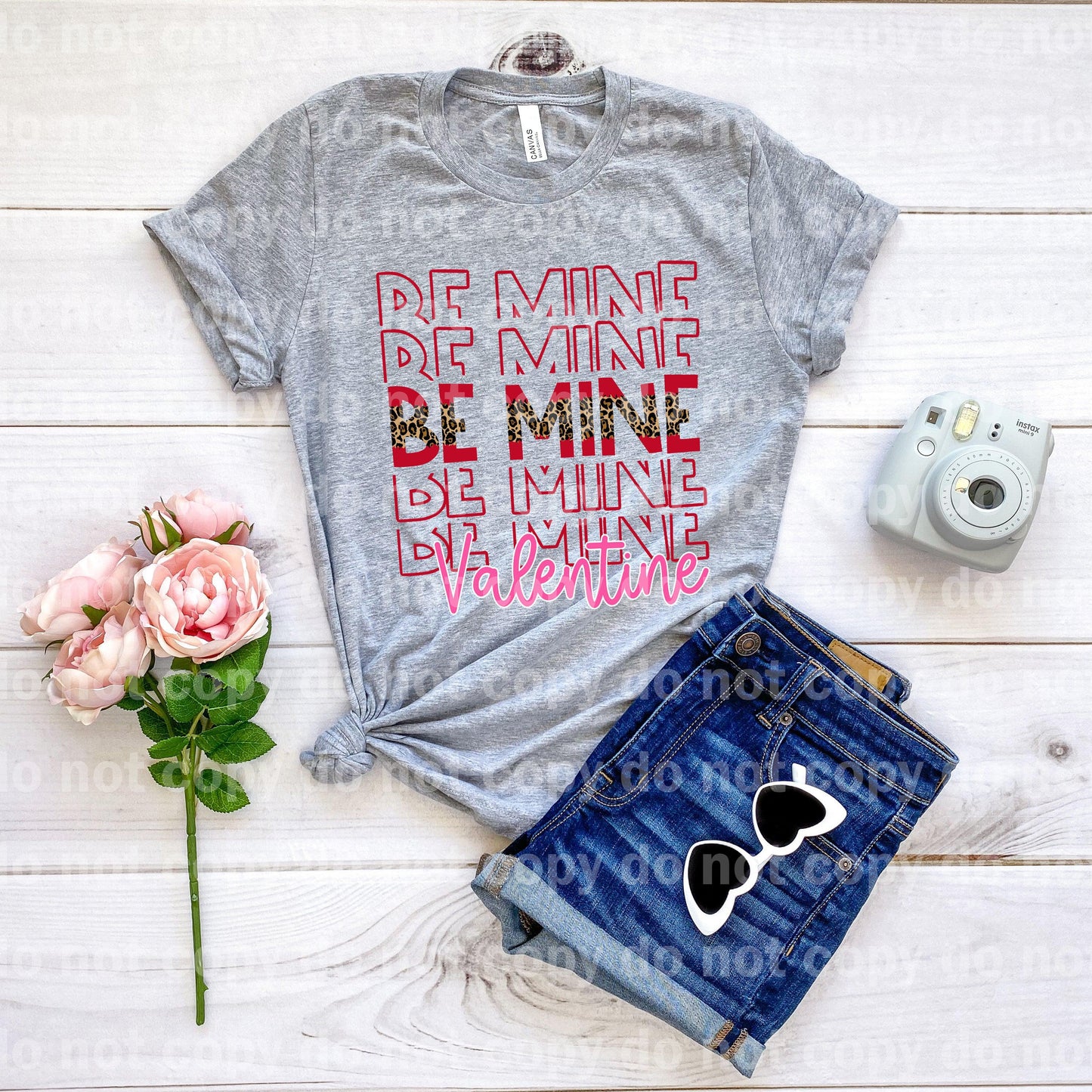 Be Mine Valentine Word Stacked Dream Print or Sublimation Print