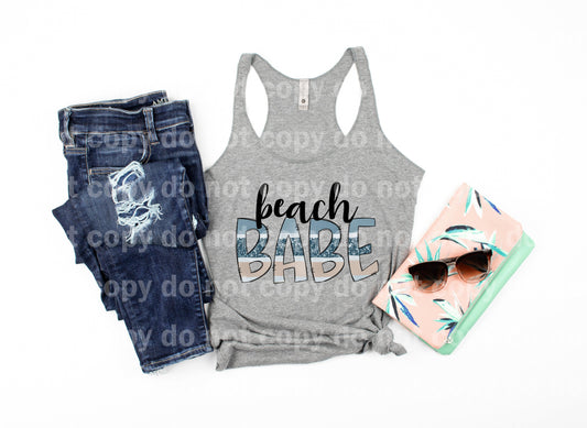 Beach Babe Typography Dream print transfer