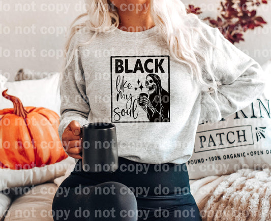 Black Like My Soul Skeleton Dream Print or Sublimation Print