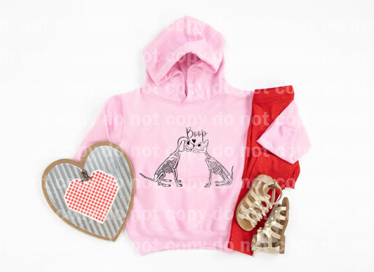 Boop Cat and Dog Skeleton Dream Print or Sublimation Print