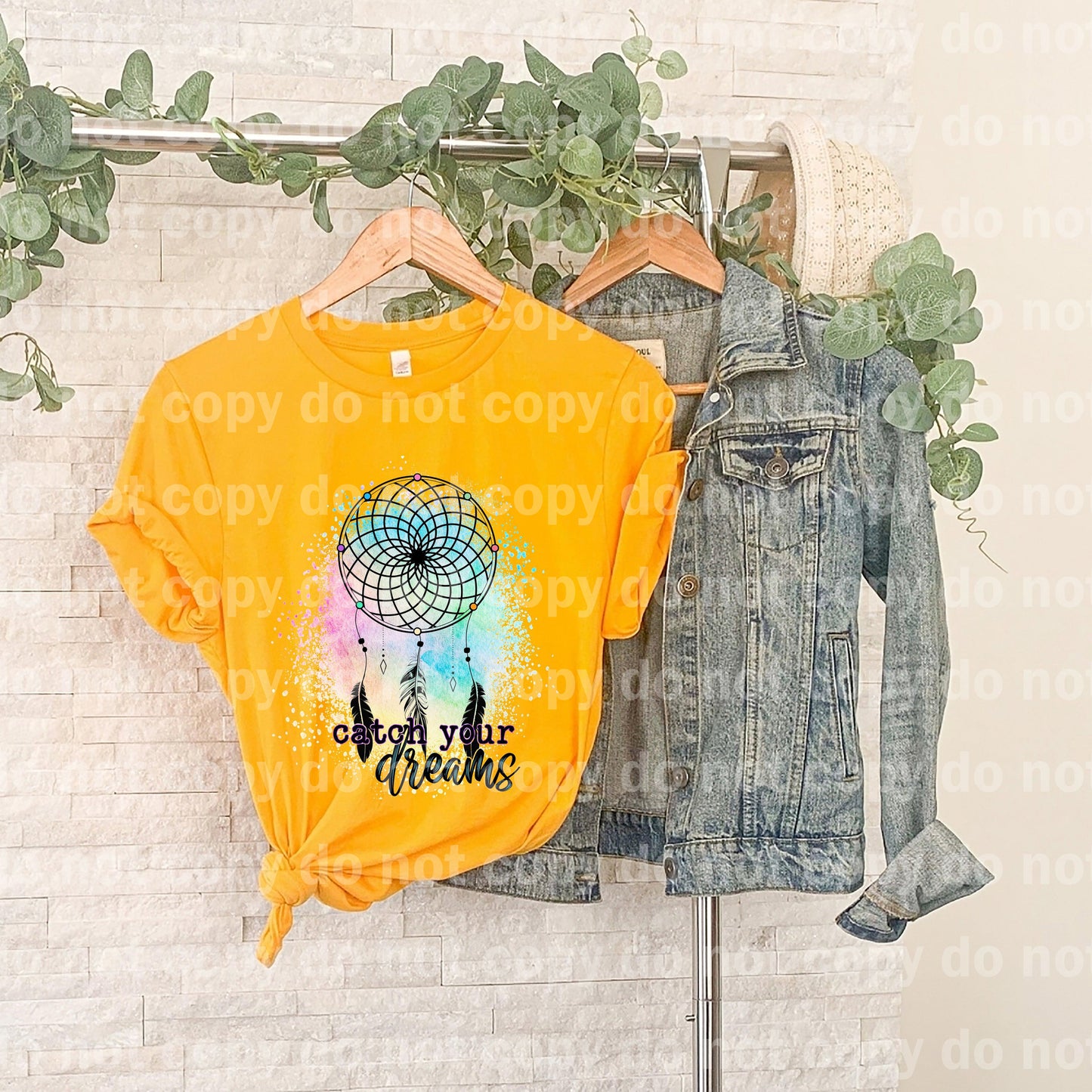 Catch your Dreams Feathers Dream print transfer