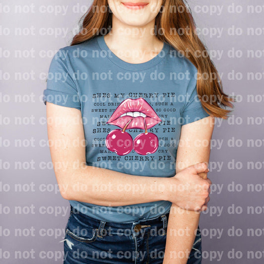She's My Cherry Pie Lips Dream print transfer