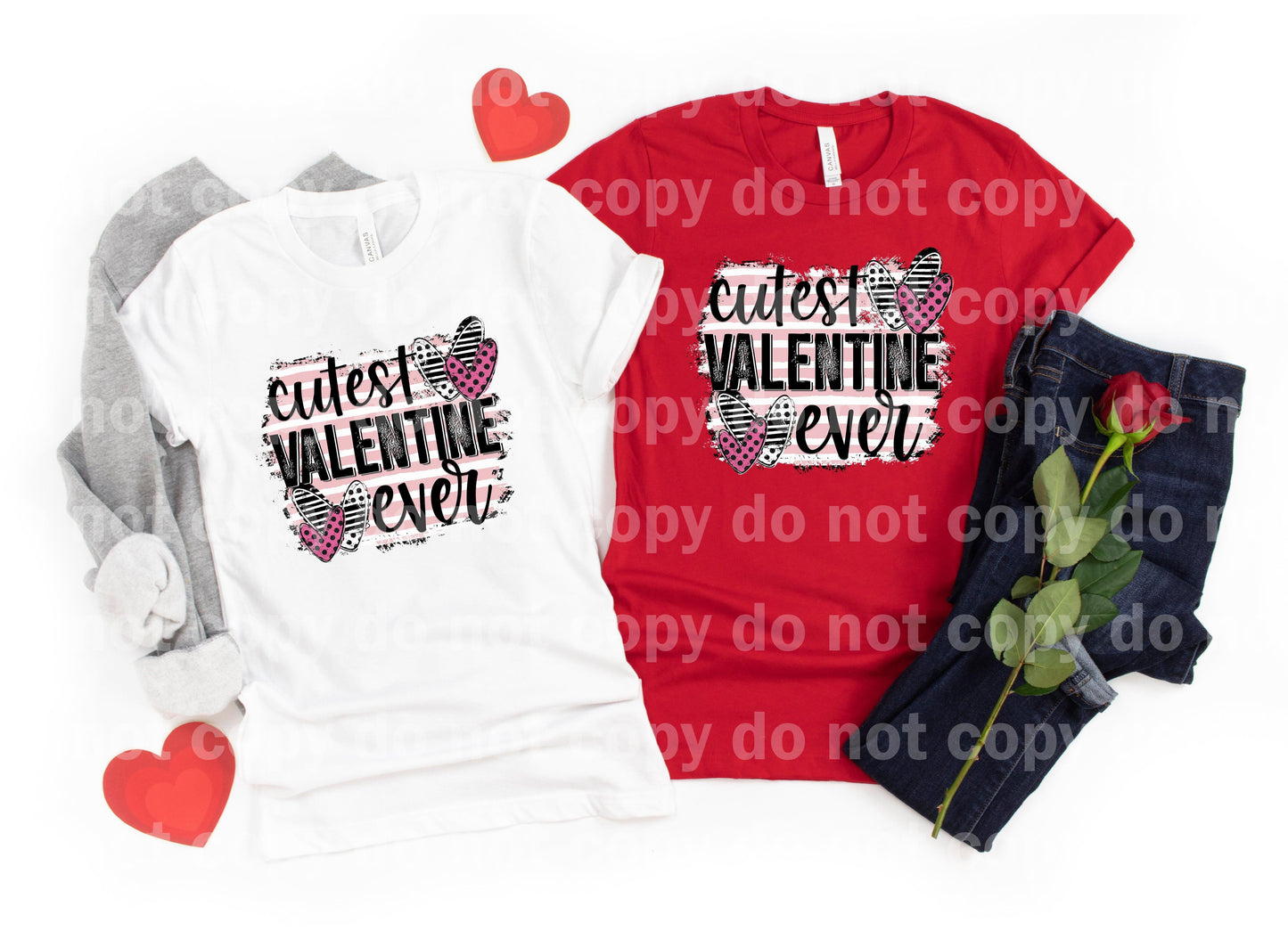 Cutest Valentine Ever Hearts Dream Print or Sublimation Print