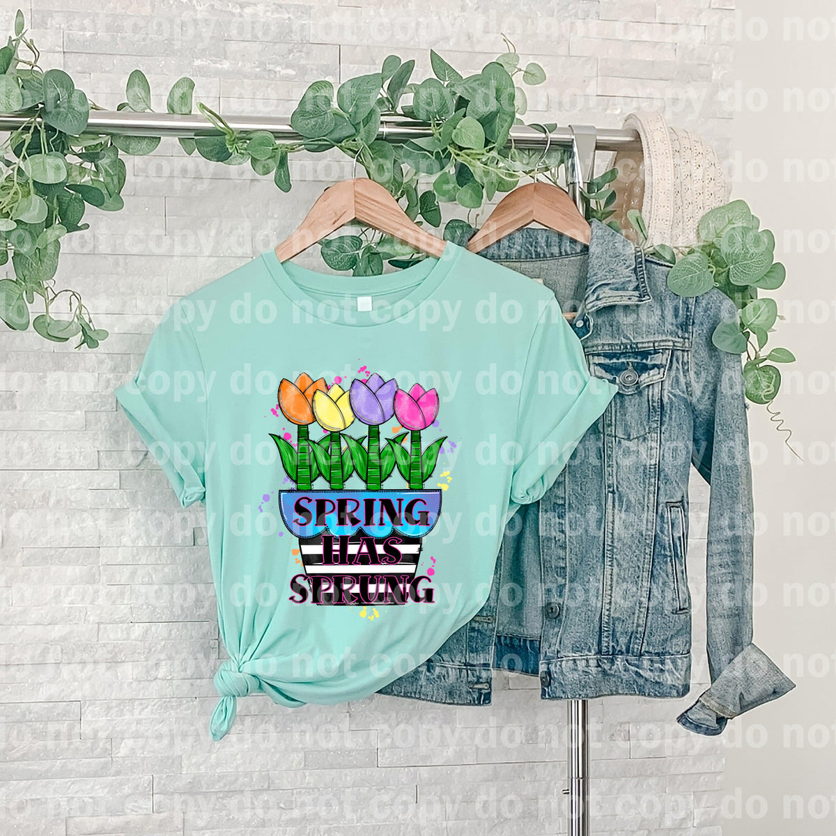 Spring Has Sprung Flowers Dream print transfer