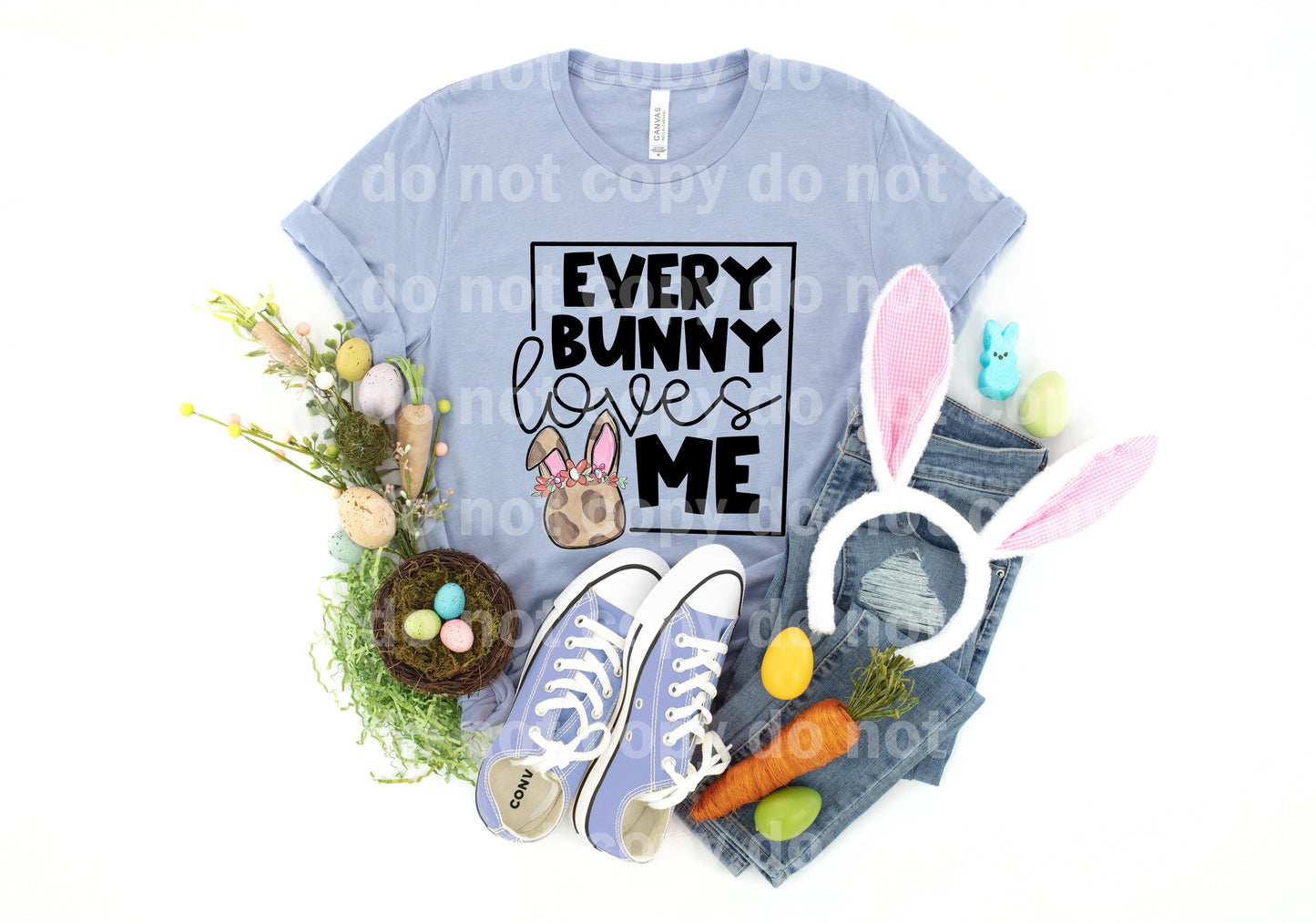 Every Bunny Loves Me Dream print transfer