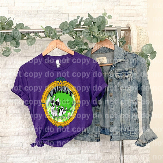 Fairest Of Them All Mirror Skull Dream print transfer