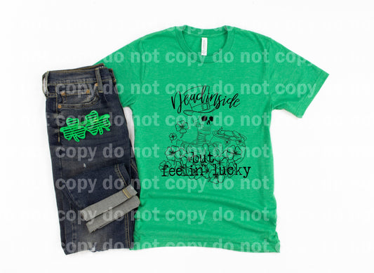 Dead Inside But Feelin' Lucky Skellie Black Dream Print or Sublimation Print