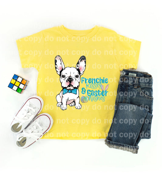 Frenchie Kisses Easter Wishes Dream print transfer