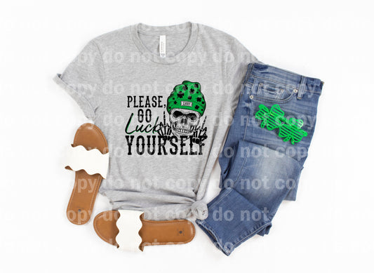 Please Go Luck Yourself Skeleton Dream Print or Sublimation Print