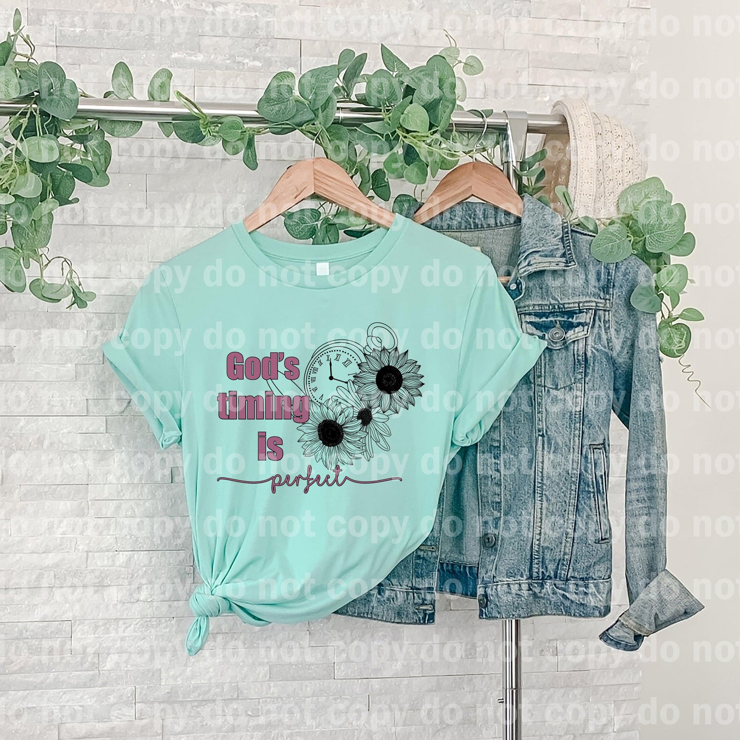 God’s Timing Is Perfect Floral Dream Print or Sublimation Print