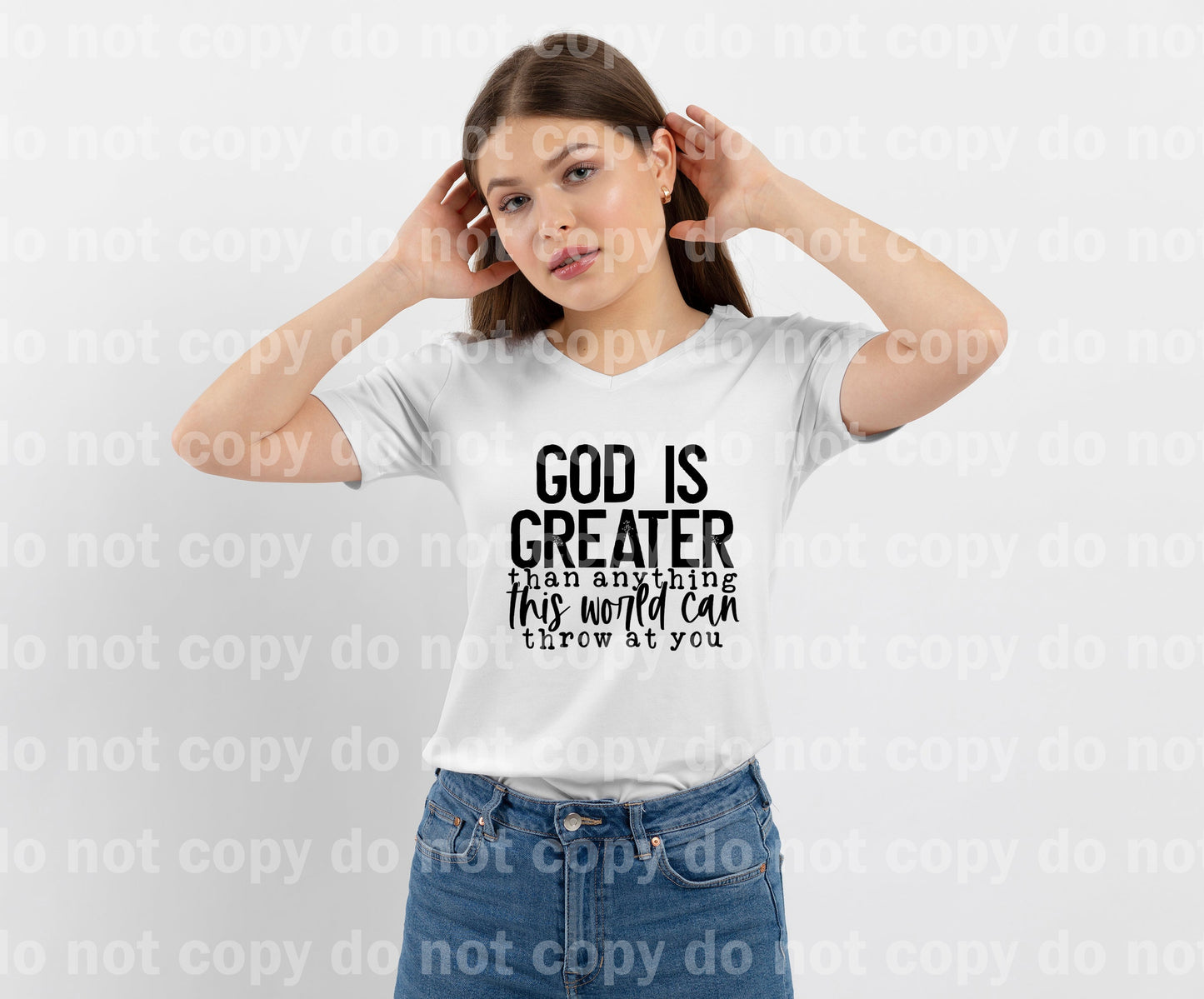 God Is Greater Than Anything This World Can Throw At You Dream Print or Sublimation Print