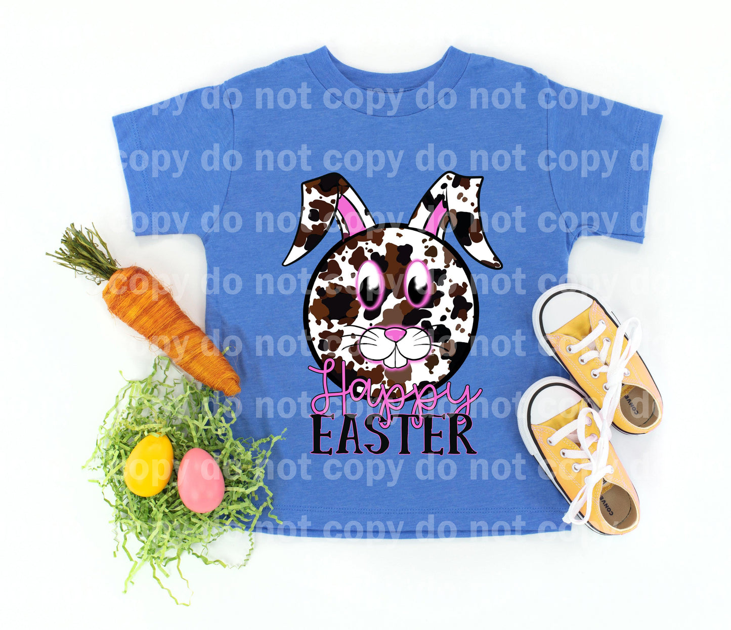 Happy Easter Bunny Head Dream print transfer