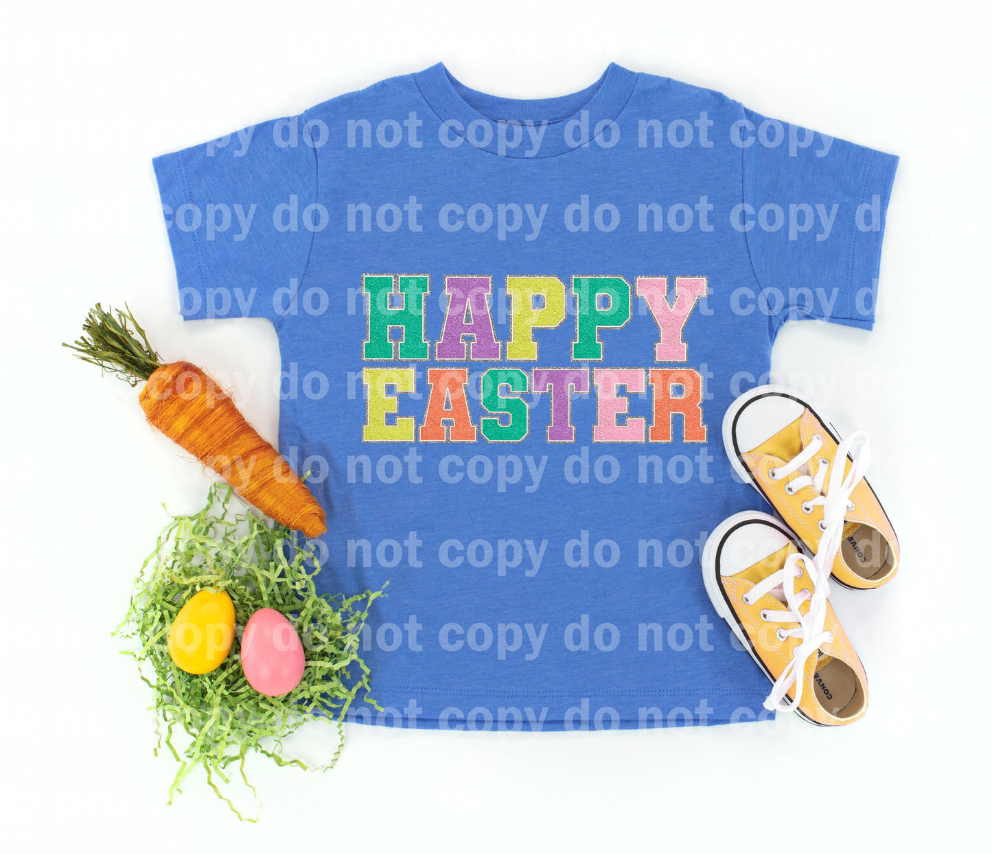 Happy Easter Letters Dream print transfer