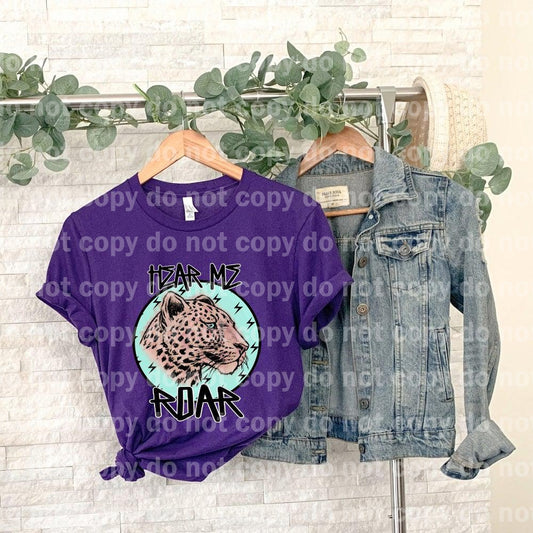 Hear me Roar Cheetah Face Dream print transfer