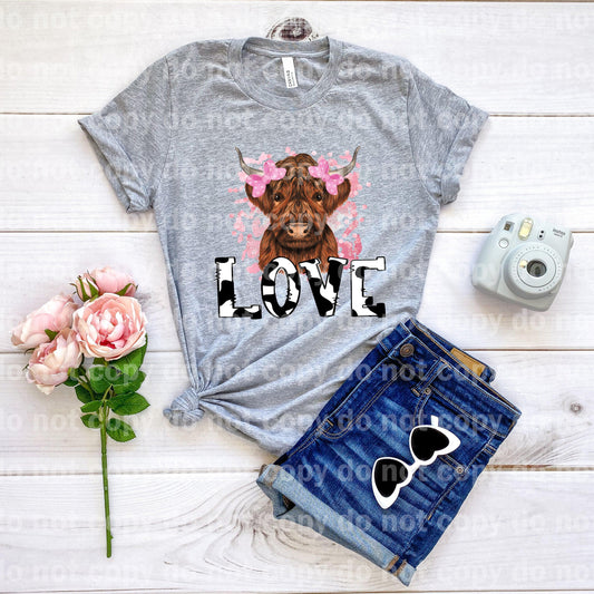Highland Cow Love Dream Print or Sublimation Print