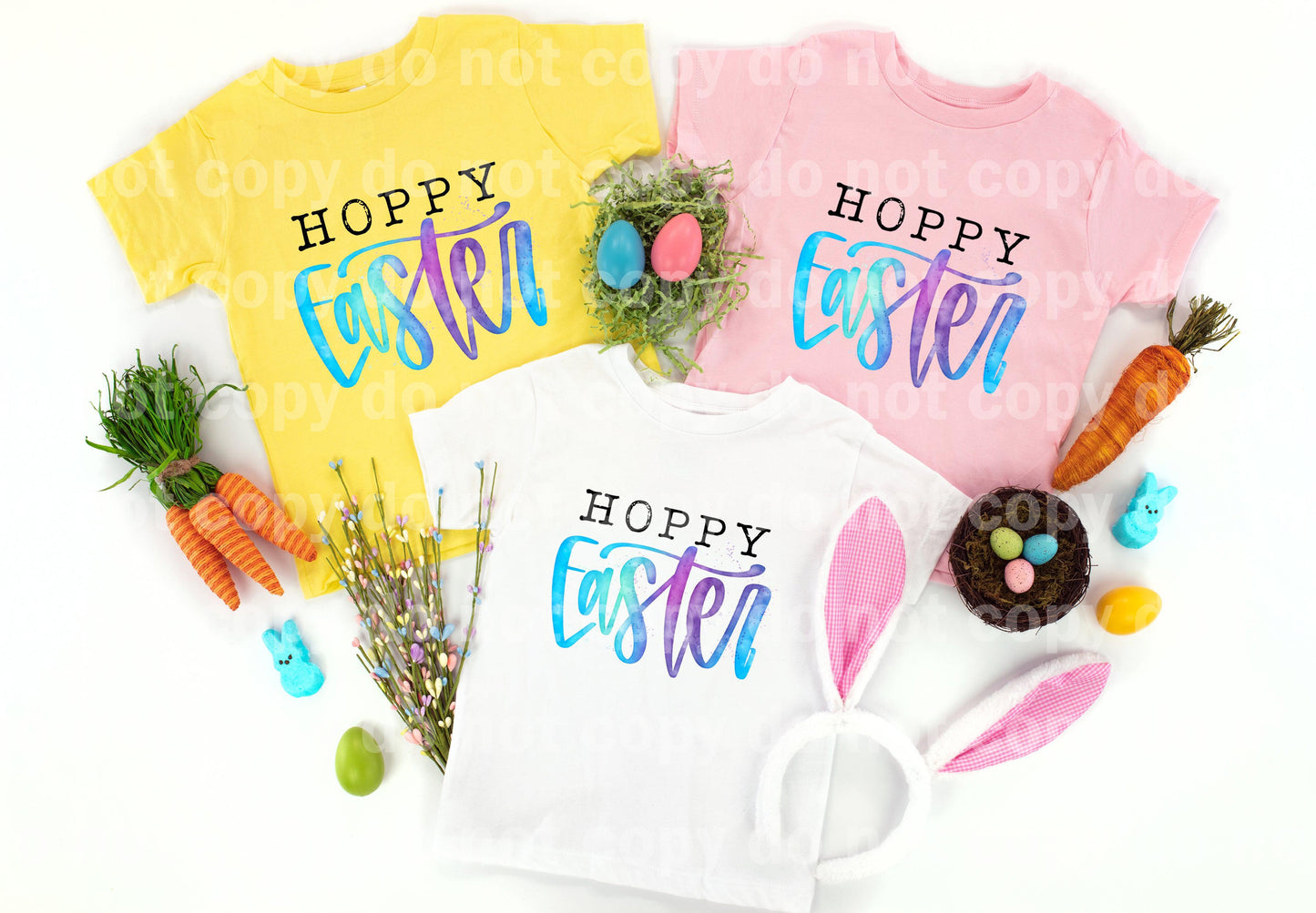 Hoppy Easter Typography Dream print transfer