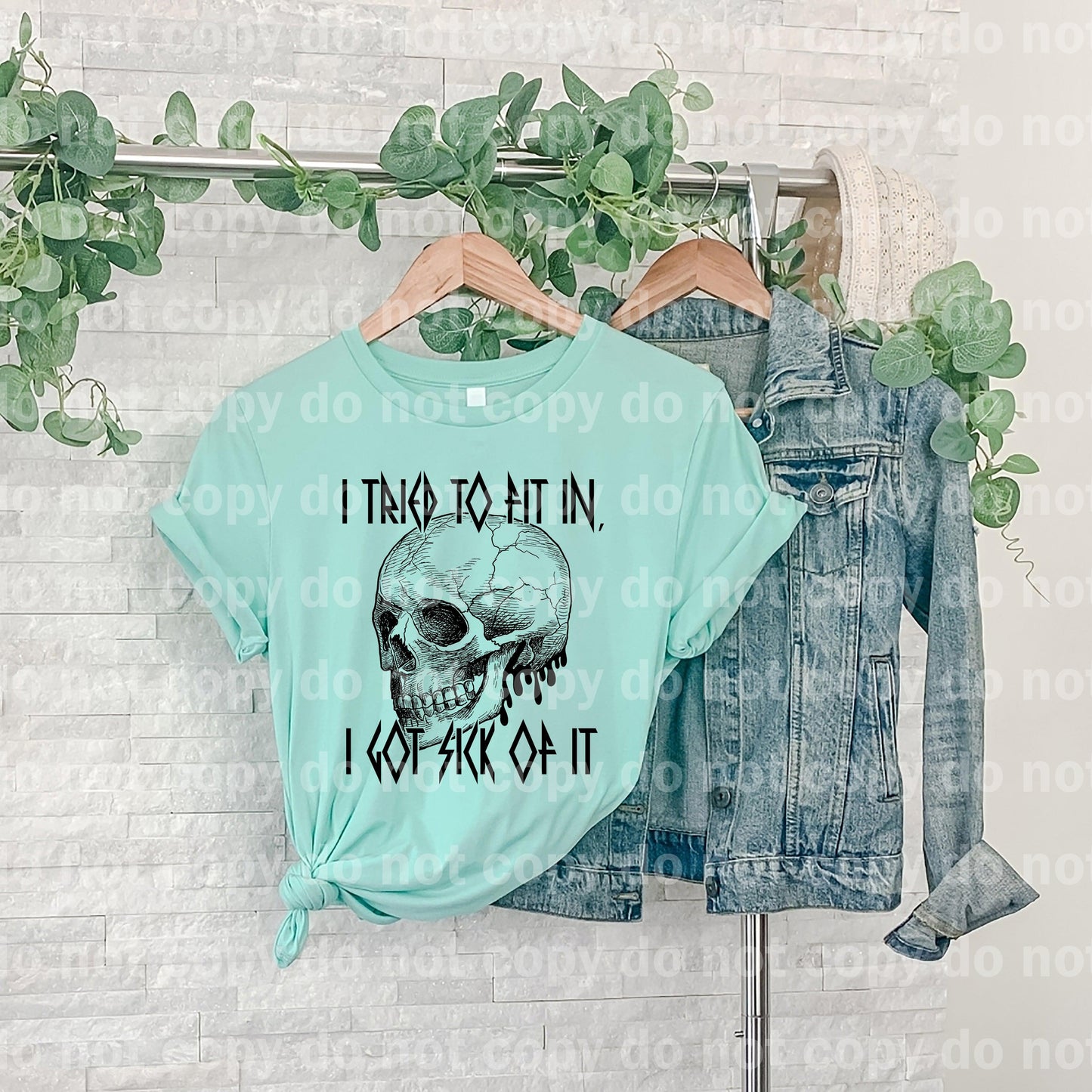 I tried to fit in, I got sick of it Skull Dream Print or Sublimation Print