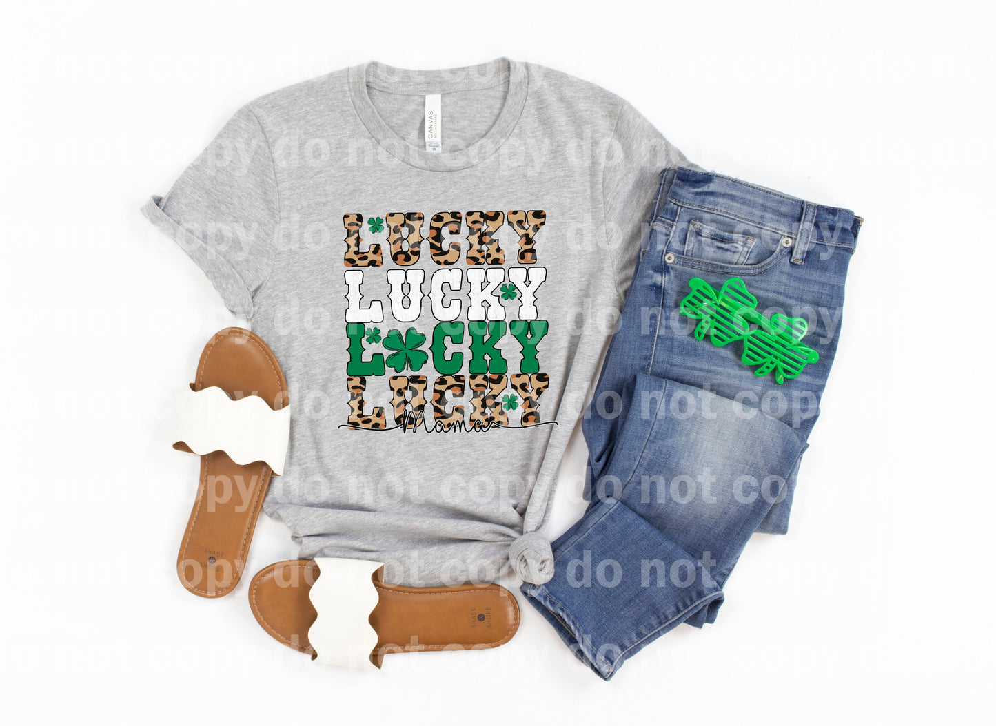 Lucky Mama Word Stacked Dream Print or Sublimation Print