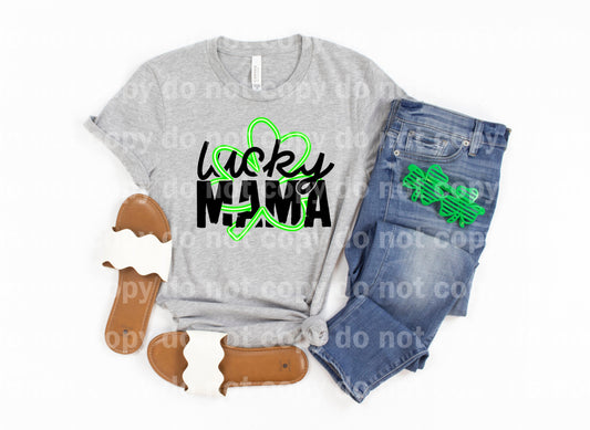 Lucky Mama Neon Green Leaf Dream Print or Sublimation Print