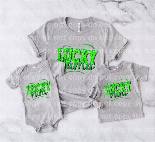 Lucky Mini Green Dream print transfer