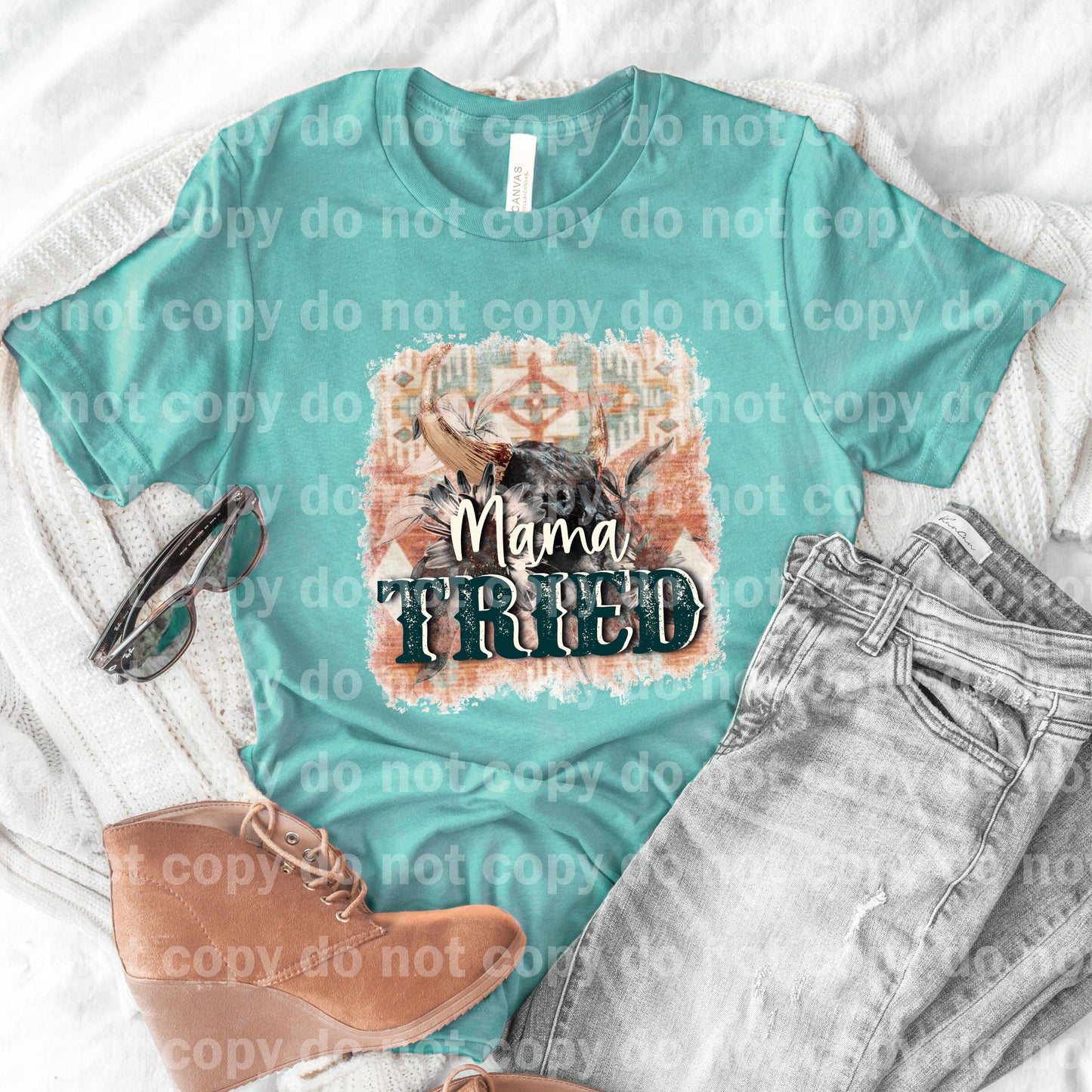 Mama Tried Distressed Dream Print or Sublimation Print