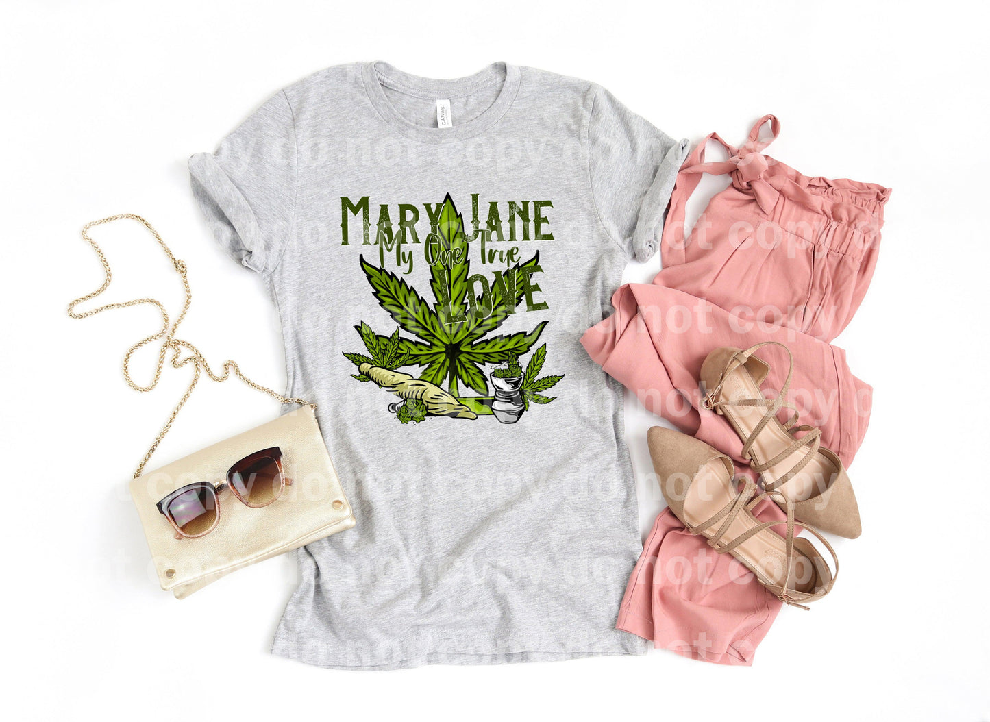 Mary Jane My One True Love Cannabis Dream print transfer