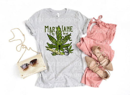 Mary Jane My One True Love Cannabis Dream print transfer