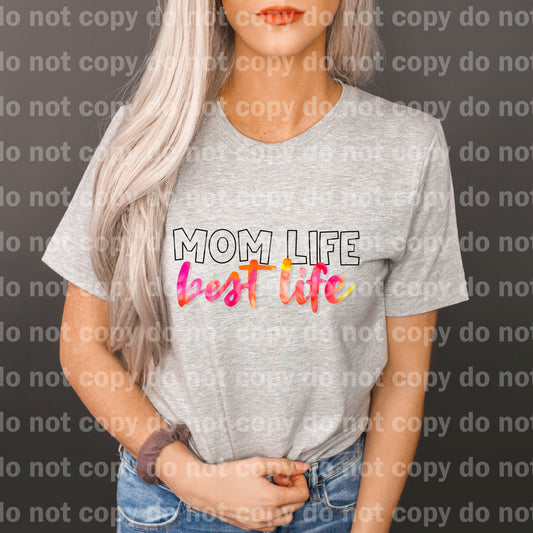 Mom Life Best Life Typography Dream Print or Sublimation Print