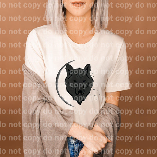 Moon Wolf Dream print transfer