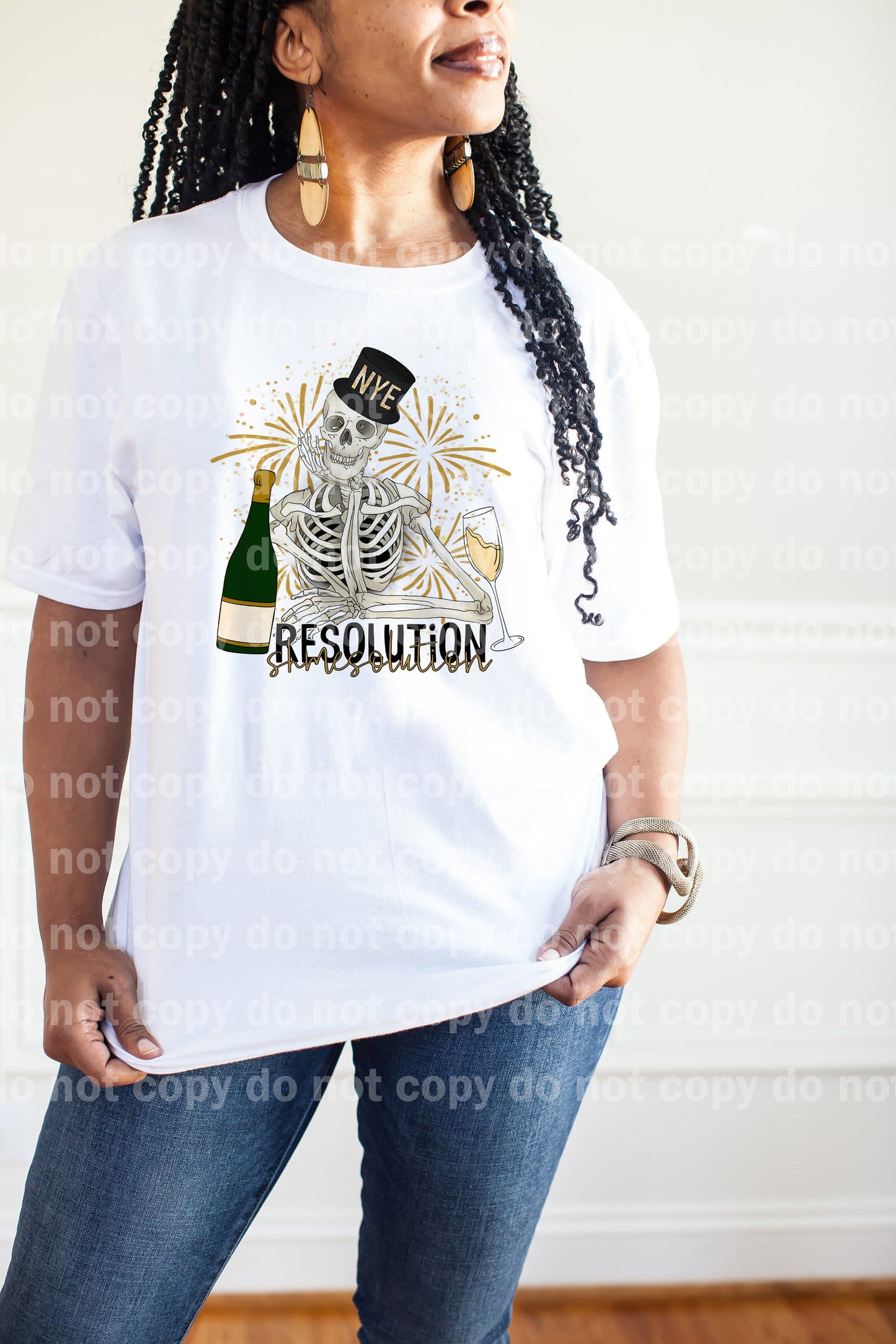 New Year's Eve Resolution Champagne Skellie Dream Print or Sublimation Print