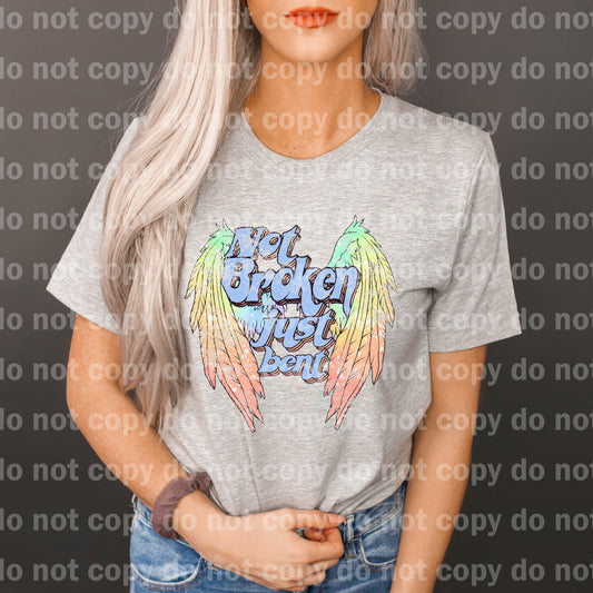 Not Broken Just Bent Wings Dream print transfer