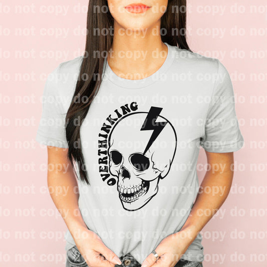 Overthinking Skull Dream print transfer