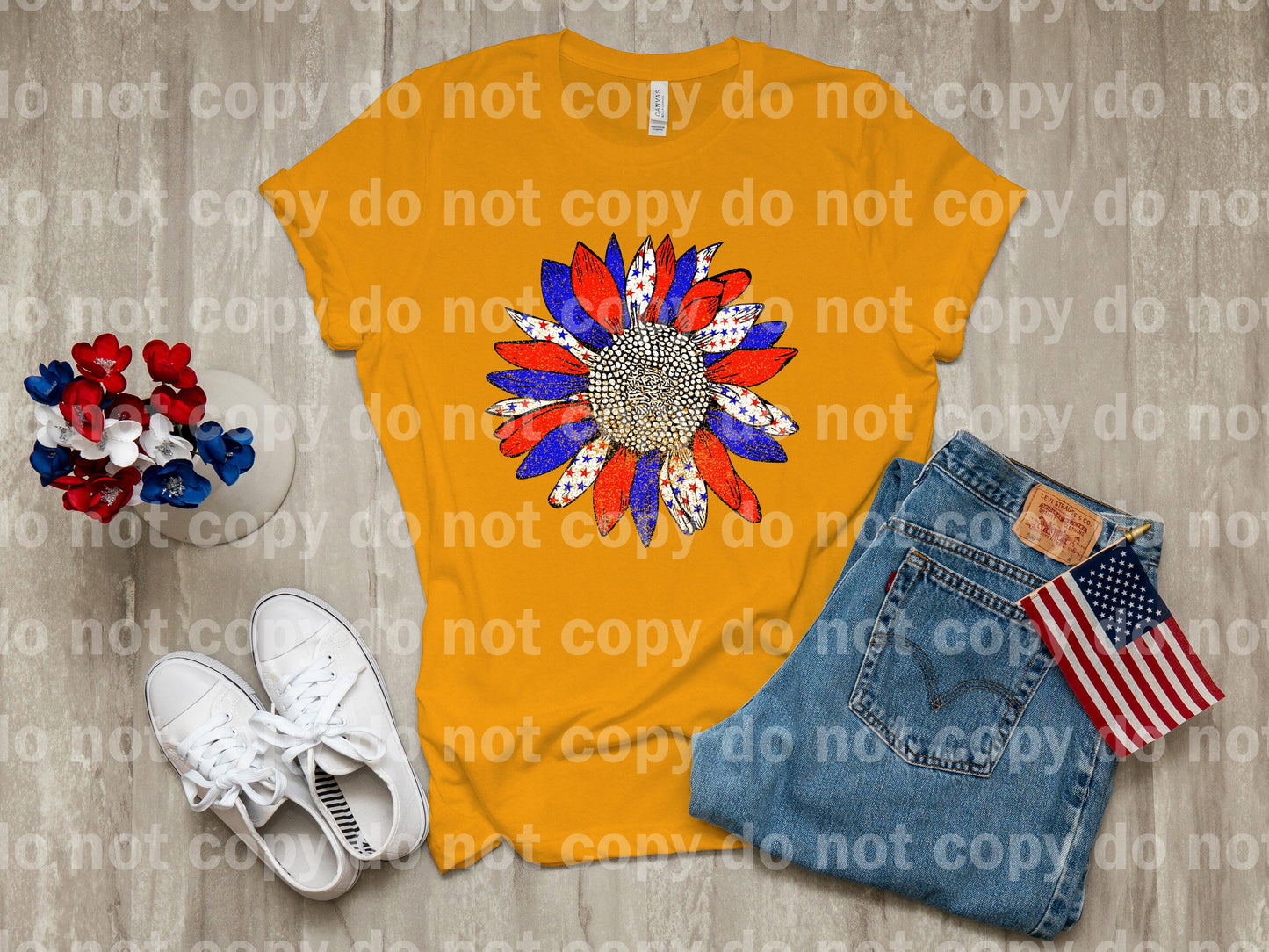 Patriotic Sunflower Dream Print or Sublimation Print