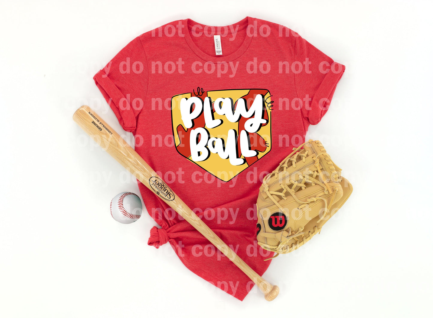 Play Ball Softball Homerun Dream print transfer