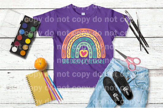 100 Days of School Rainbow Dream Print or Sublimation Print
