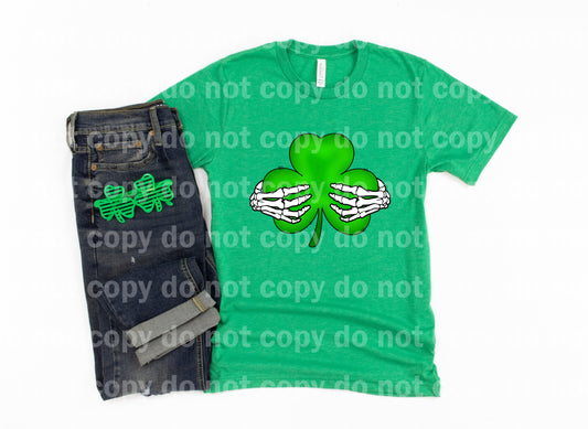 Skeleton Hand Shamrock Dream Print or Sublimation Print