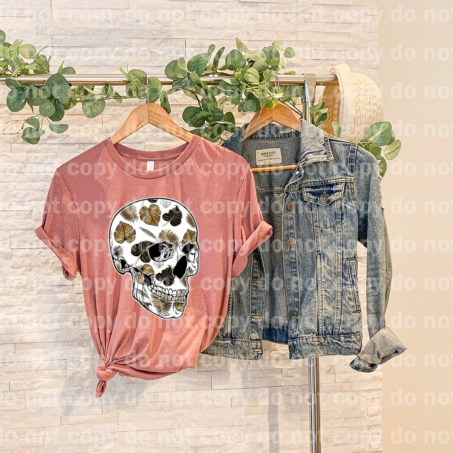 Skellie Palm Leaves Dream print transfer