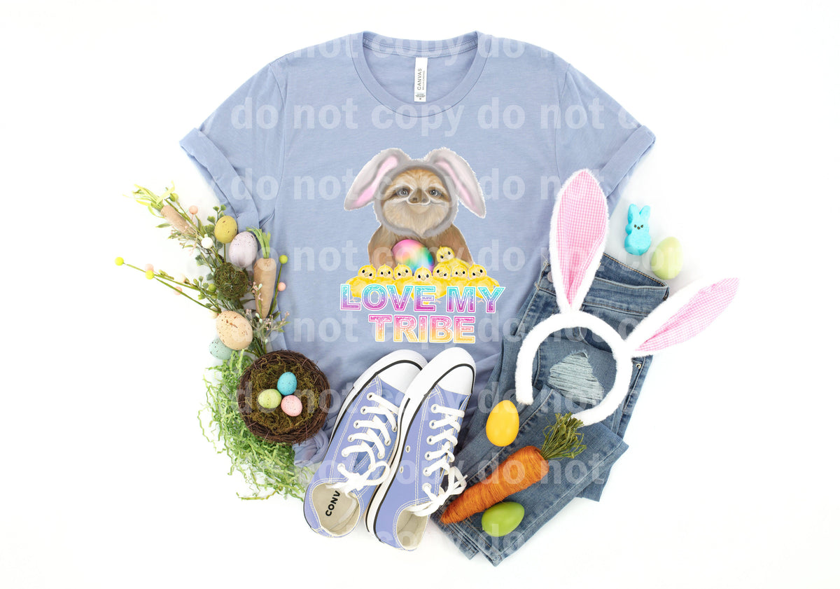 Transferencia de impresión Love My Tribe Sloth Bunny Dream