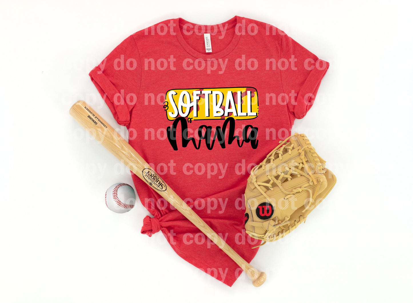 Softball Mama Dream print transfer