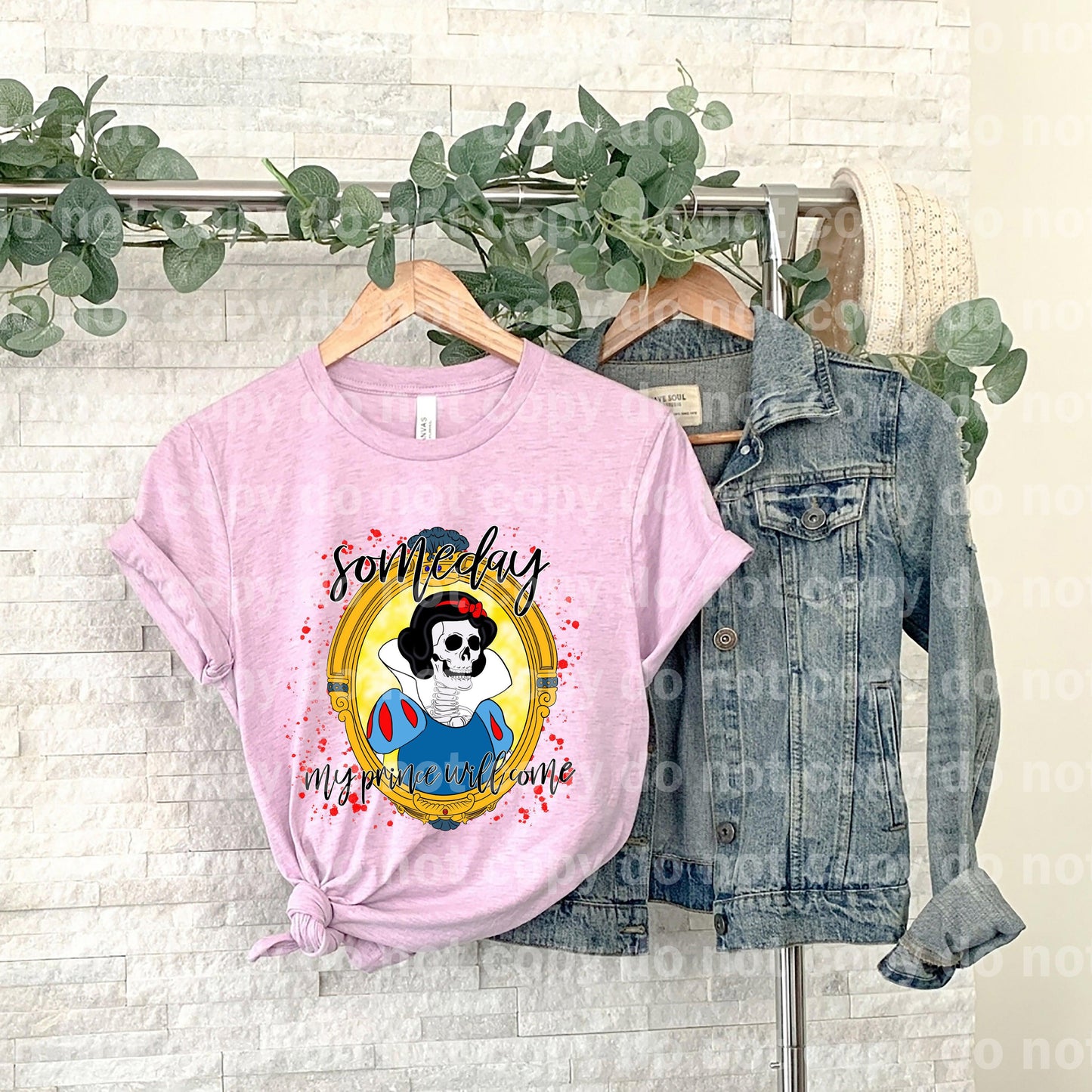 Someday My Prince Will Come Skeleton Princess Dream print transfer