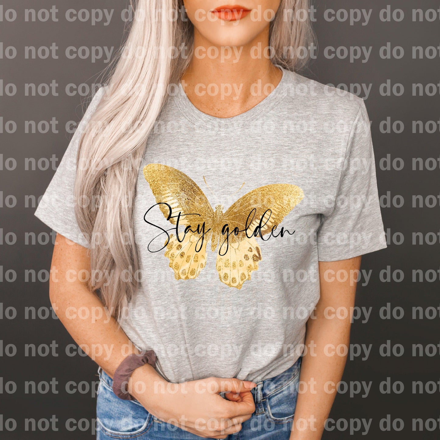 Stay Golden Butterfly Dream print transfer