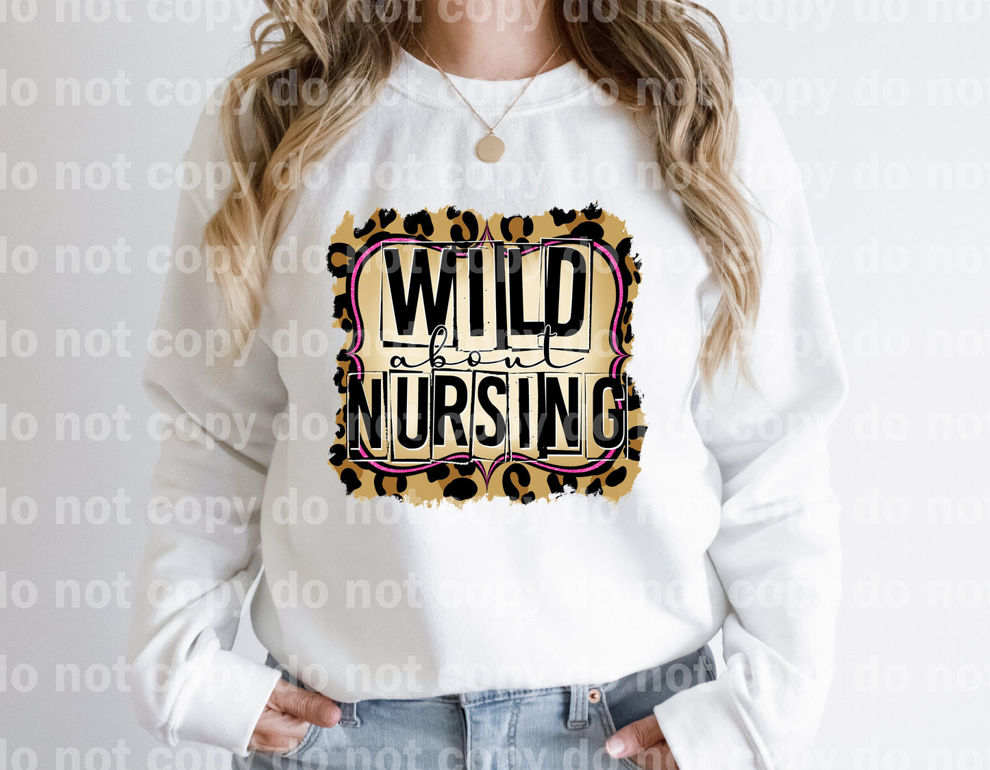 Wild About Nursing Leopard Background Dream print transfer